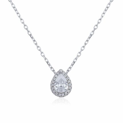 שרשרת כסף - Teardrop Elegance