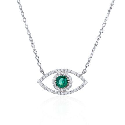 שרשרת כסף - Emerald Gaze