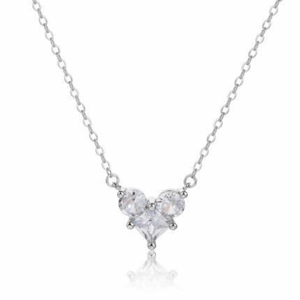 שרשרת כסף - Trinity Heart