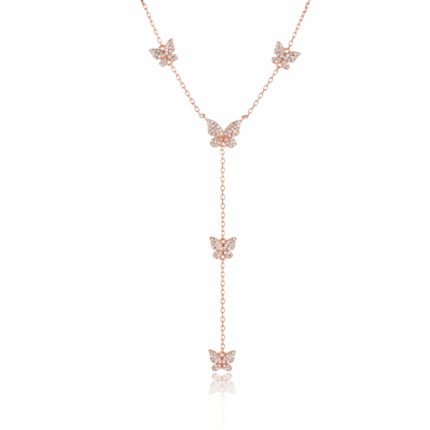 שרשרת עניבה - Butterfly Golden