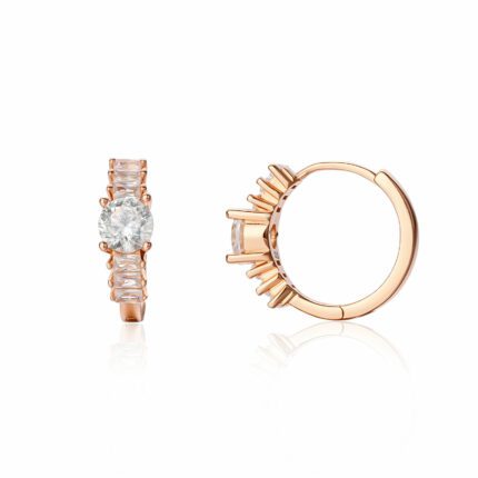 עגיל רוז גולד - Aurora Shine