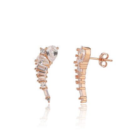 עגיל רוז גולד - Diamond Horizon