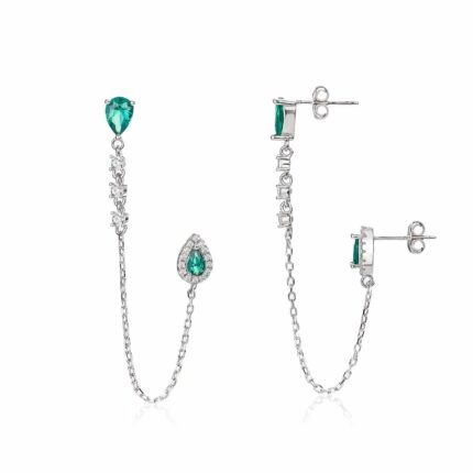 עגיל מטפס - Emerald Cascade