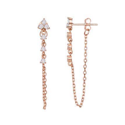 עגיל נופל - Trinity Spark Rose