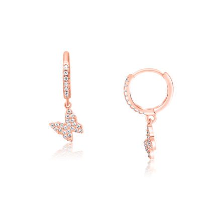 עגיל רוז גולד – Papillon Glow