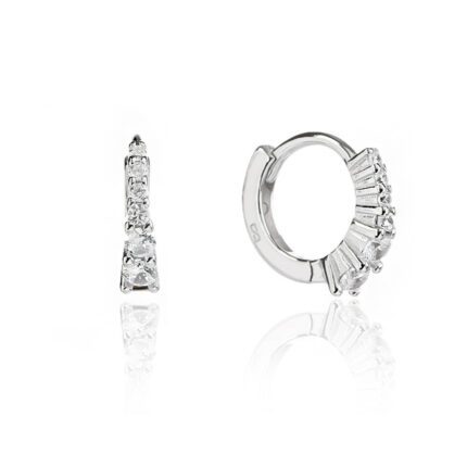 עגיל כסף - Radiant Arc