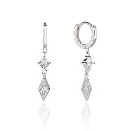 עגיל כסף - Diamond Mirage