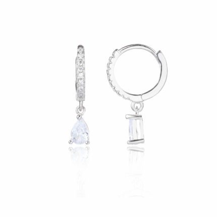 עגיל כסף - Crystal Cascade