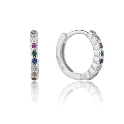 עגיל כסף - Gemstone Symphony