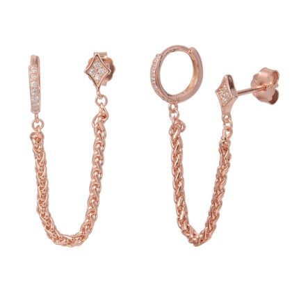 עגיל מטפס – Celestial Flow Rose