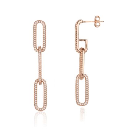 עגיל רוז גולד – Gleaming Bond Trio