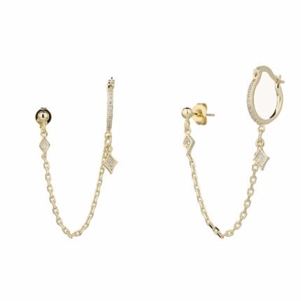 עגיל מטפס – Diamond Path Golden