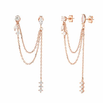 עגיל מטפס - Moonlit Grace Rose