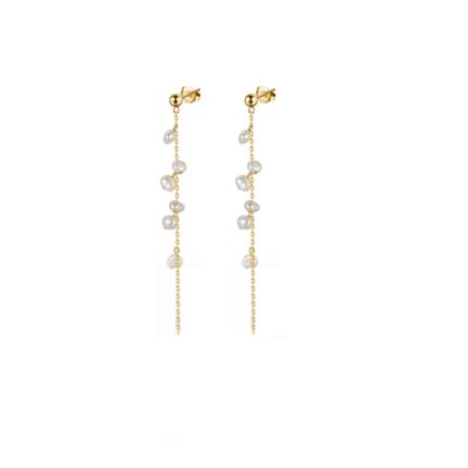 עגיל נופל - Moonlit Pearls Golden