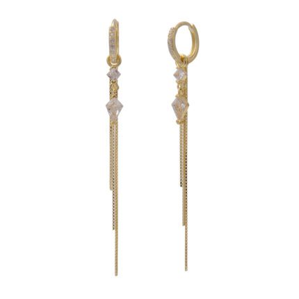 עגיל נופל - Amber Trails Golden