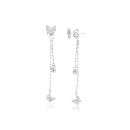 עגיל נופל - Moonlit Butterflies