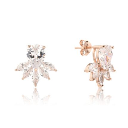 עגיל רוז גולד - Crystal Blossom