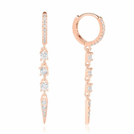 עגיל נופל – Gleaming Edge Rose