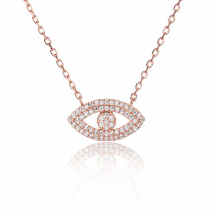 שרשרת - Eye Charm Rose