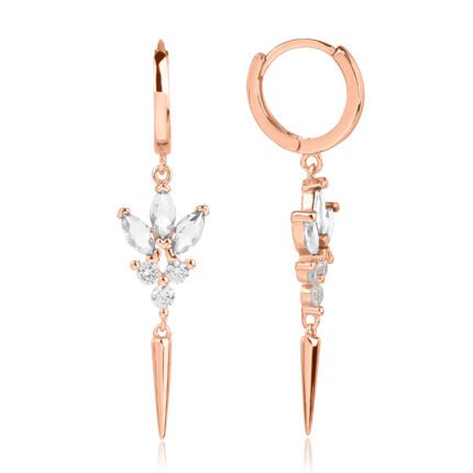 עגיל נופל – Arctic Flame Rose