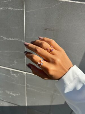 טבעת – Diamond Cascade Rose