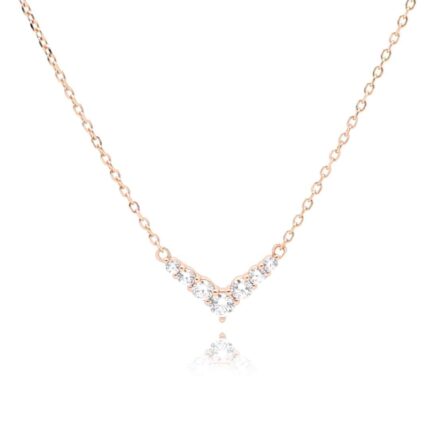 שרשרת - Heart Glow Rose