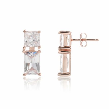 עגיל רוז גולד – Empire Elegance