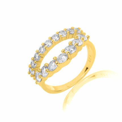 טבעת – Crystal Embrace Golden