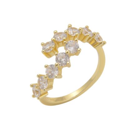 טבעת - Dazzling Spiral Golden