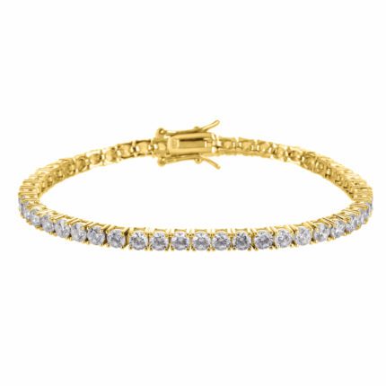 צמיד טניס New York Golden – 4MM