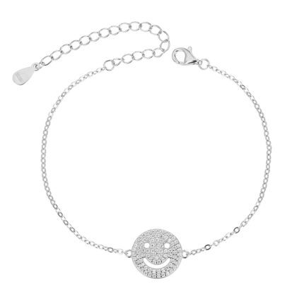 צמיד כסף - Smile