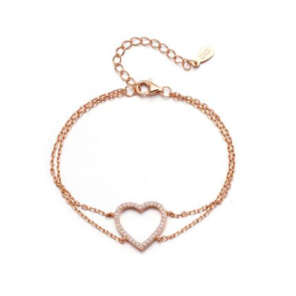 צמיד - Heart Glow Rose